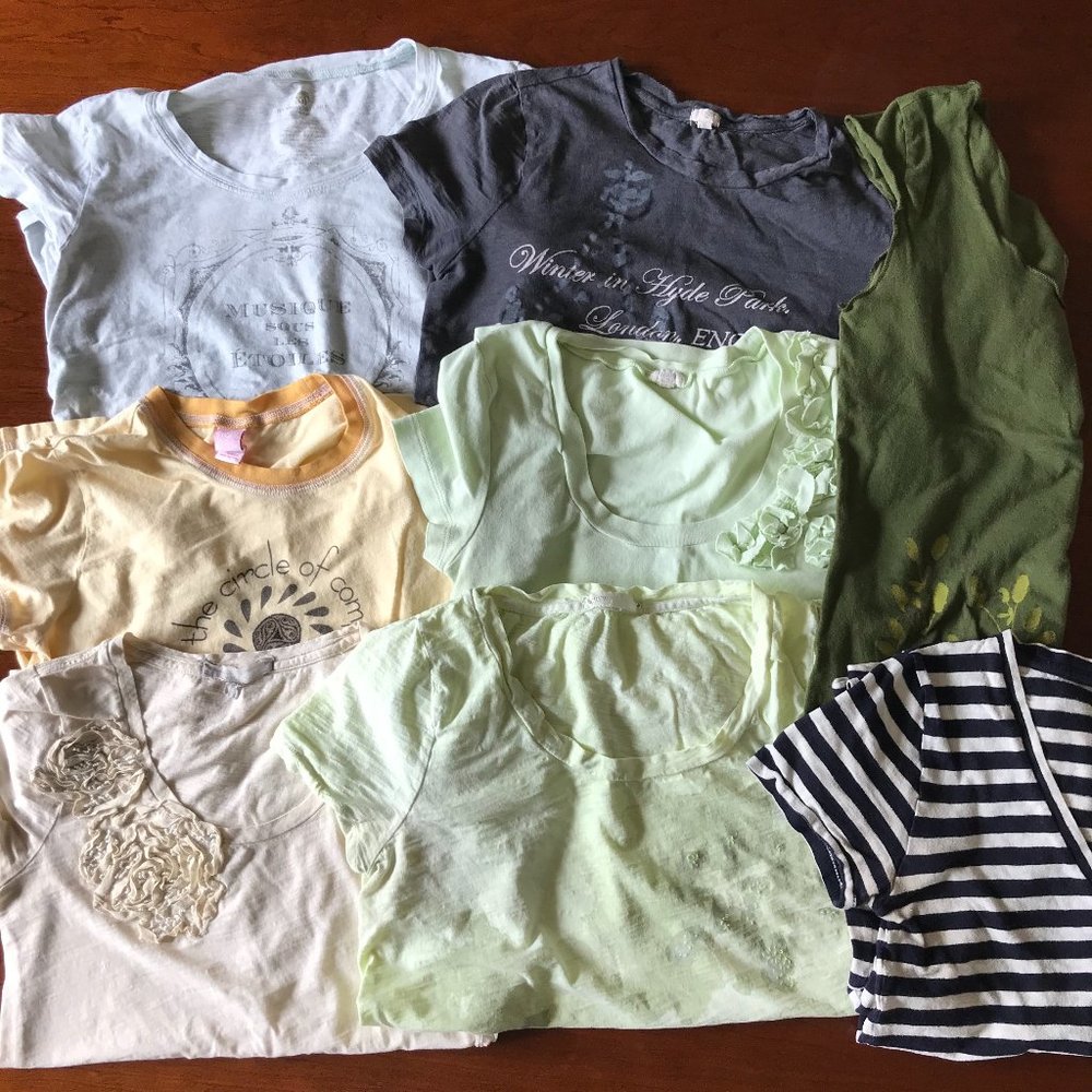 Misc. printed/embellished tees - xs/s J. Crew